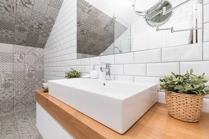 Tegelmotief voor badkamer