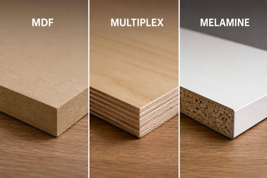 Dressing in MDF, Multiplex of Melamine
