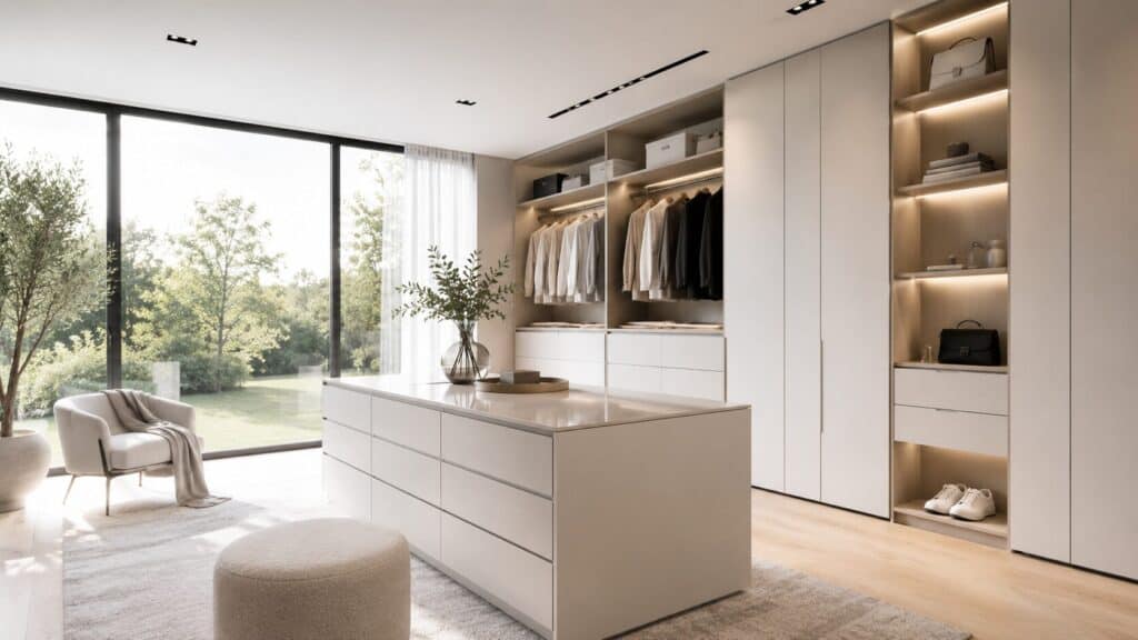 Moderne witte dressing