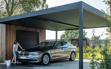 Moderne aluminium carport Algarve® Canvas © Renson