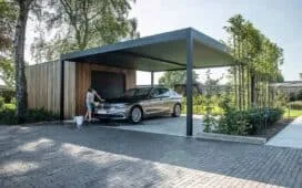 Moderne aluminium carport © Renson