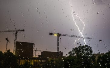 Slecht weer vertraagt de bouwsector
