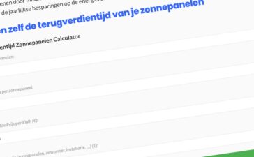Terugverdientijd van zonnepanelen zelf berekenen