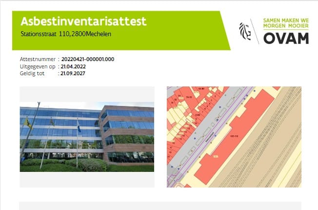 Ontvang een asbestattest