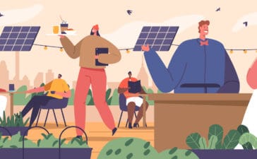 Zonnepanelen voor Restaurants en Cafés