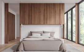 Dressing achter het bed