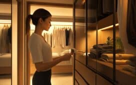 Dressing met schuifdeuren en lades