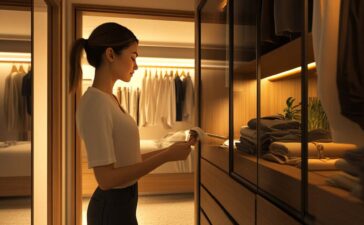 Dressing met schuifdeuren en lades