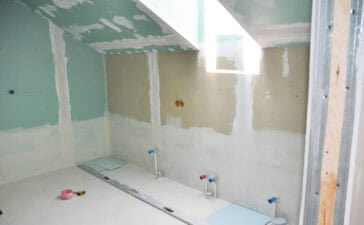 Gyproc in de badkamer