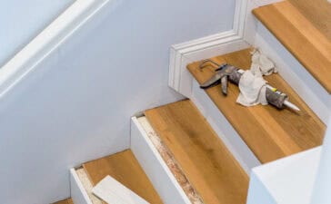 Houten trap bekleden