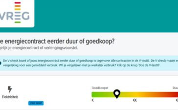 ergelijk je energiecontract met behulp van de V-check
