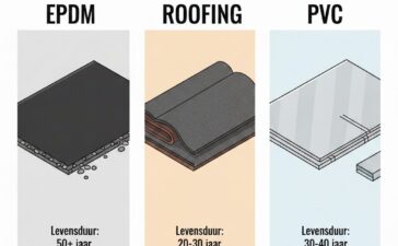 EPDM vs Roofing vs PVC als dakbedekking