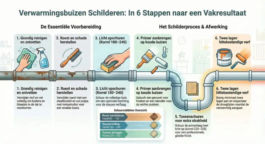 Stappenplan: Verwarmingsbuizen schilderen © Bouwplannen