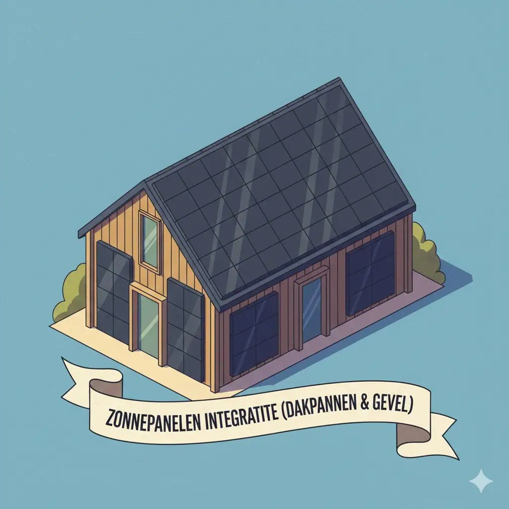 Zonnepanelen integreren in dakpannen of gevel (bouwkundige integratie)
