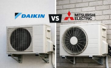 Daikin vs Mitsubishi Airco (Fictieve afbeeldingen van Airco's. Deze vertegenwoordigen deze merken niet.)