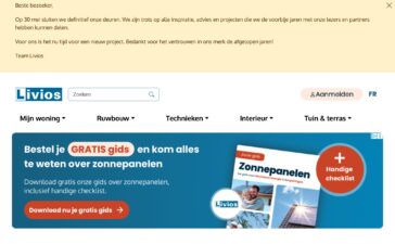 Bouwsite Livios stopt