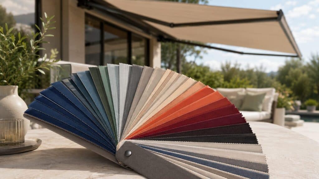 knikarm zonnescherm - Kleuren & Motieven