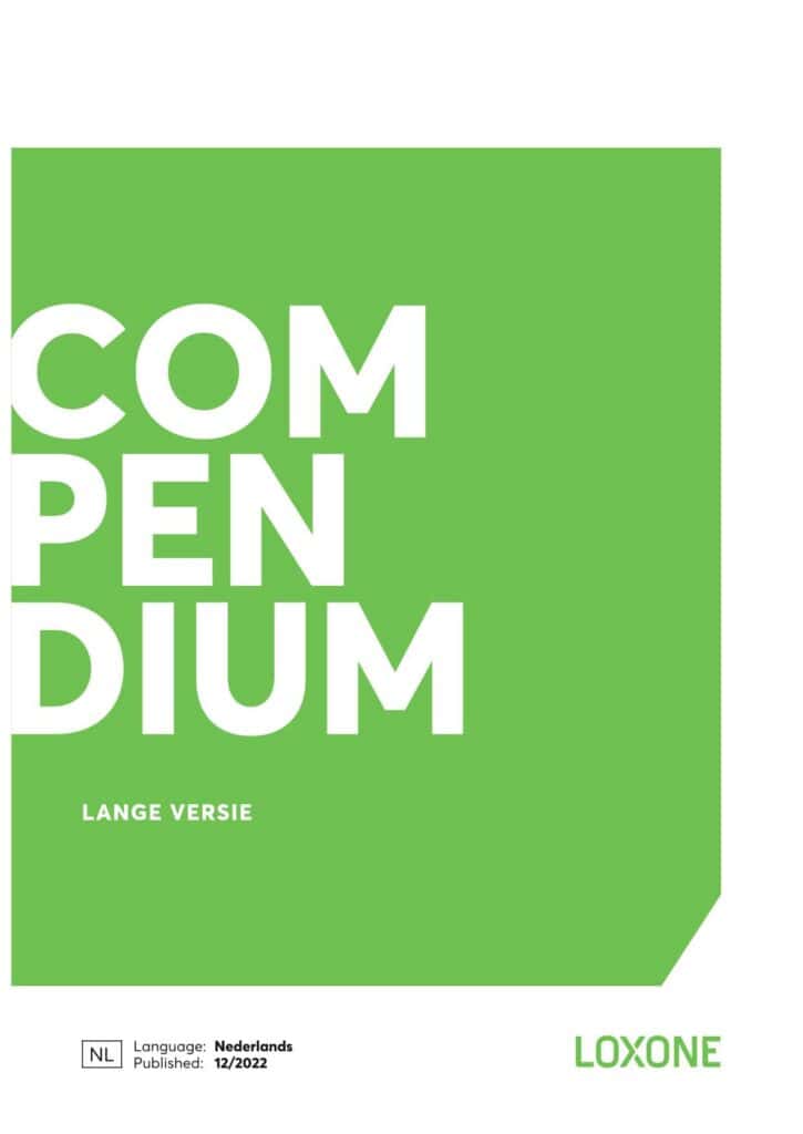 Cover van brochure Smart Buildings met Loxone
