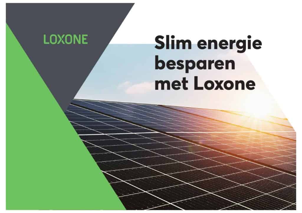 Cover van brochure Slim energie besparen met Loxone