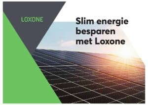 Cover van brochure Slim energie besparen met Loxone